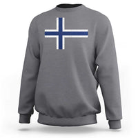 Norway Flag Sweatshirt Distressed Norwegian Norge Nordic Red White Blue Symbol