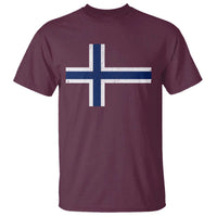 Norway Flag T Shirt Distressed Norwegian Norge Nordic Red White Blue Symbol