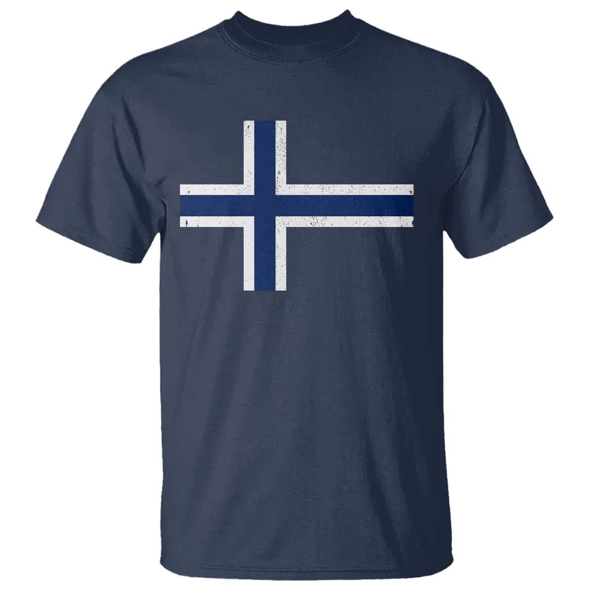 Norway Flag T Shirt Distressed Norwegian Norge Nordic Red White Blue Symbol