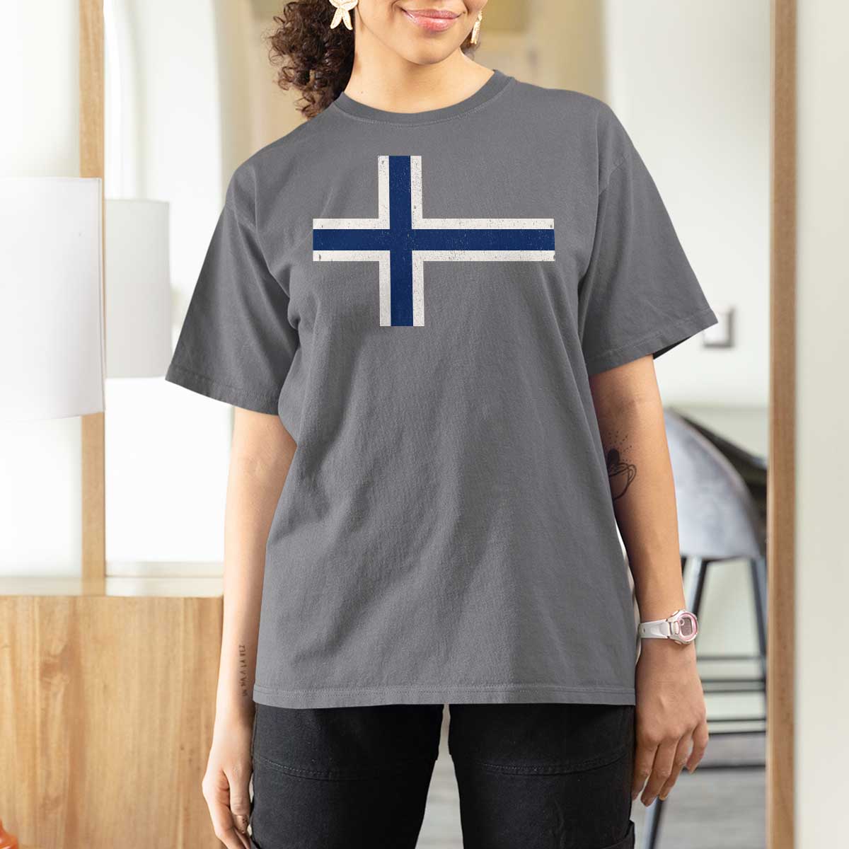 Norway Flag T Shirt For Women Distressed Norwegian Norge Nordic Red White Blue Symbol