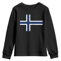 Norway Flag Youth Sweatshirt Distressed Norwegian Norge Nordic Red White Blue Symbol
