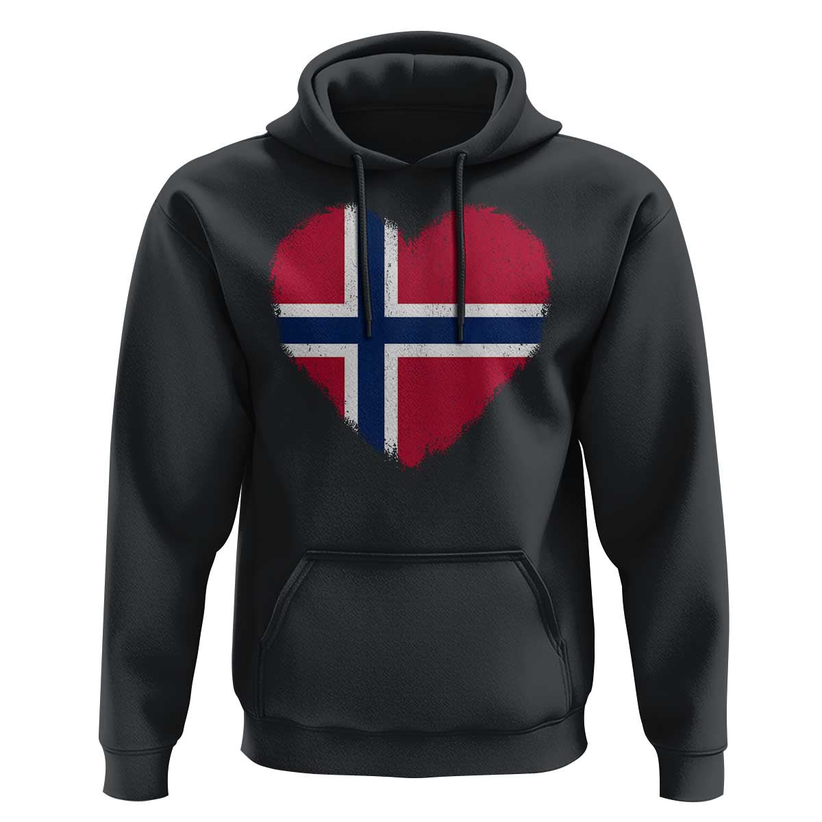 Norway Flag Heart Hoodie Vintage Distressed Norge Norwegian Pride Patriotic Scandinavian Love Graphic