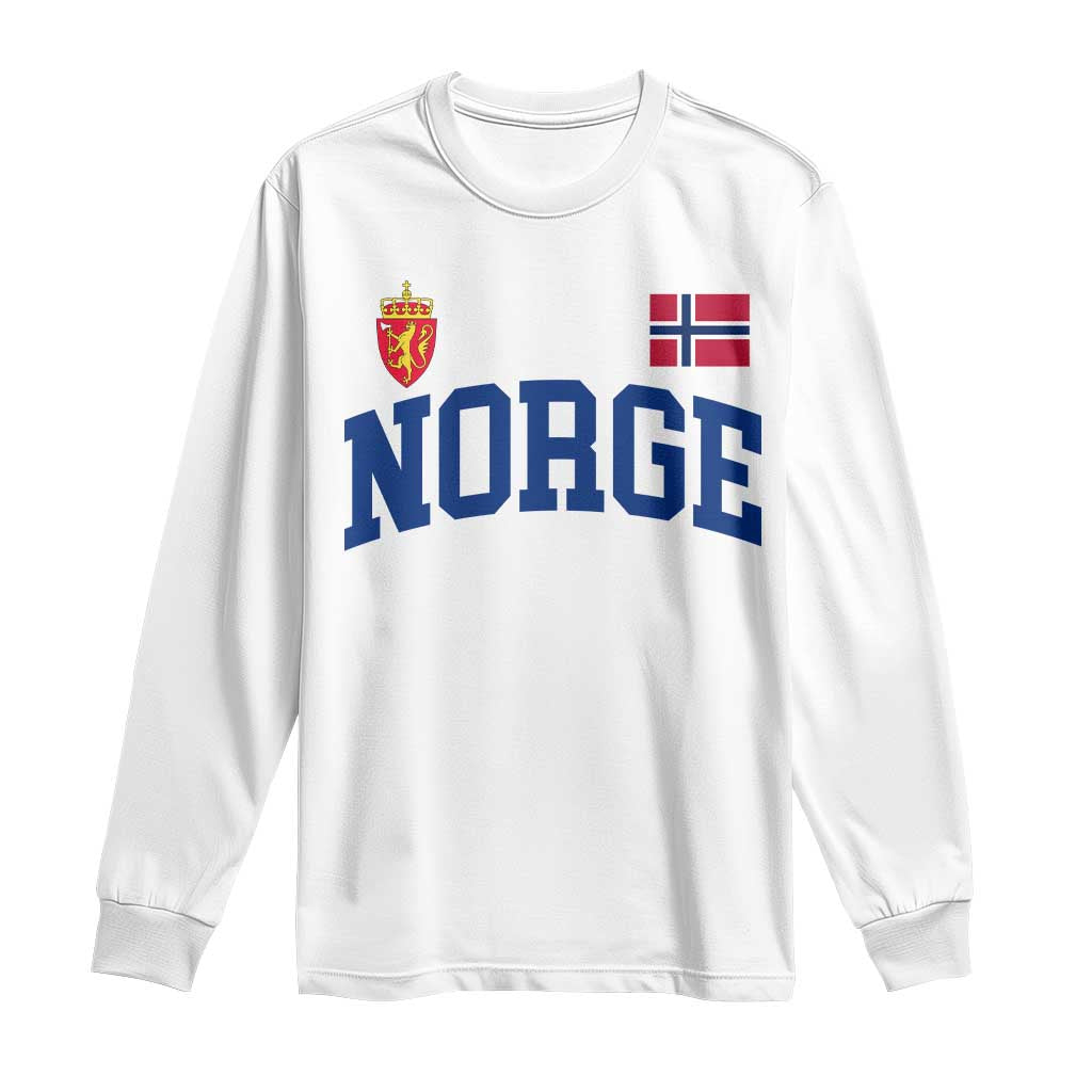 Norge Flag Norway Norwegian Long Sleeve Shirt Vintage Retro
