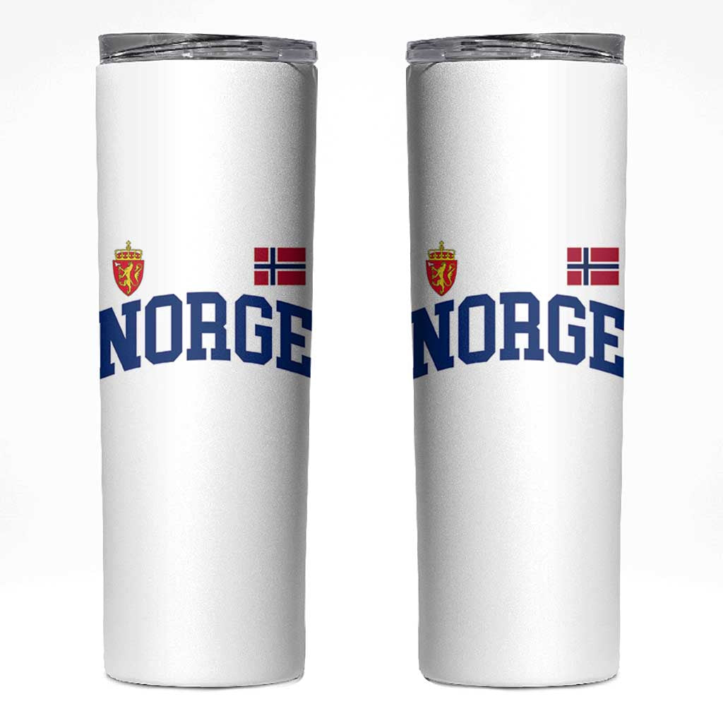 Norge Flag Norway Norwegian Skinny Tumbler Vintage Retro