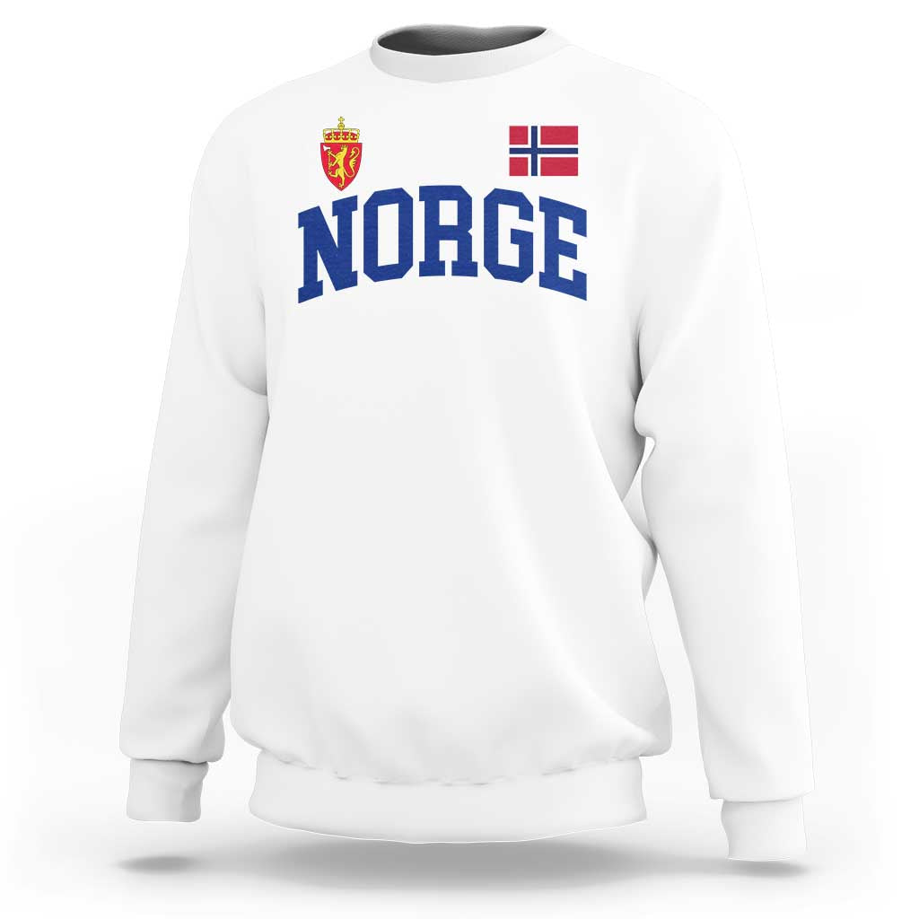 Norge Flag Norway Norwegian Sweatshirt Vintage Retro