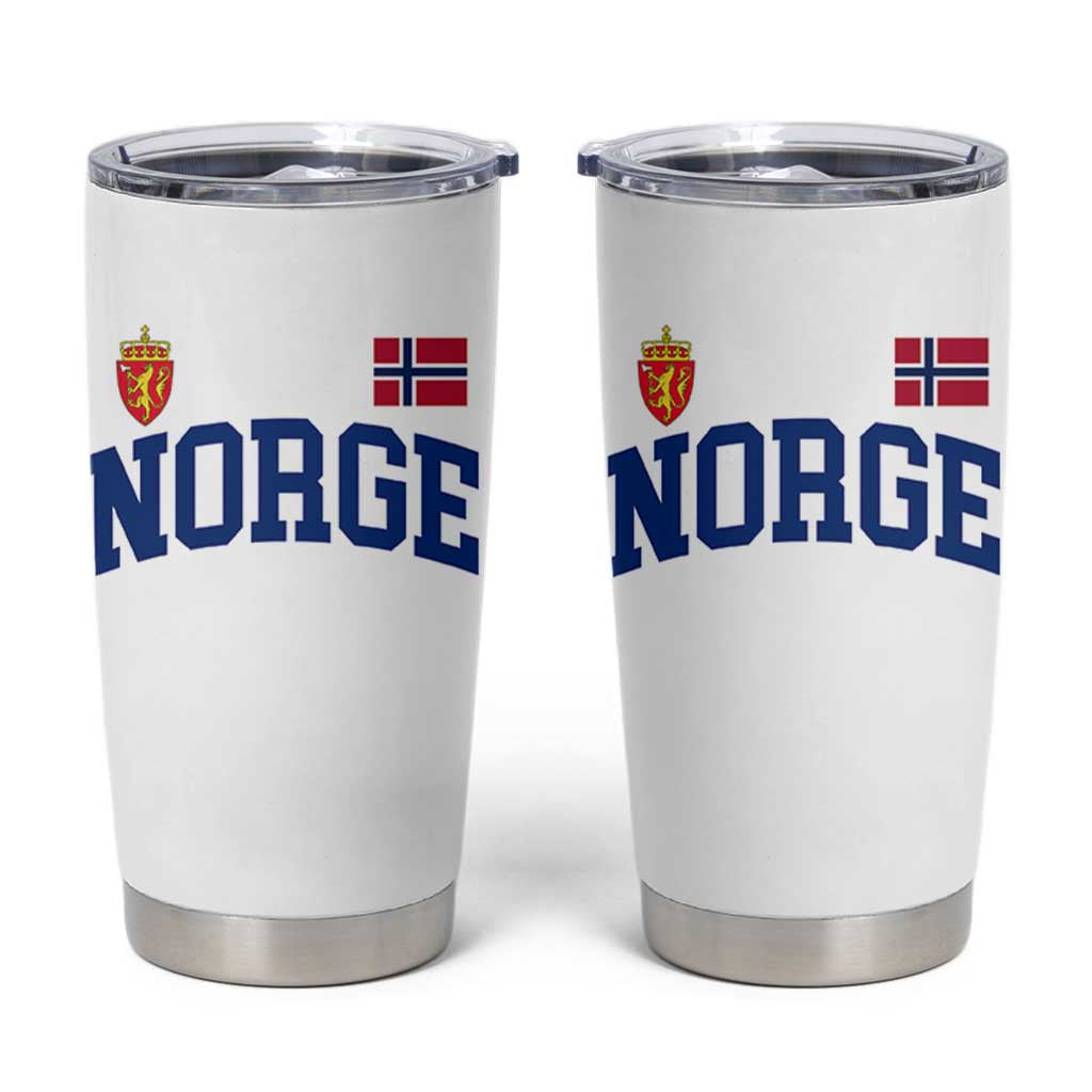 Norge Flag Norway Norwegian Tumbler Cup Vintage Retro