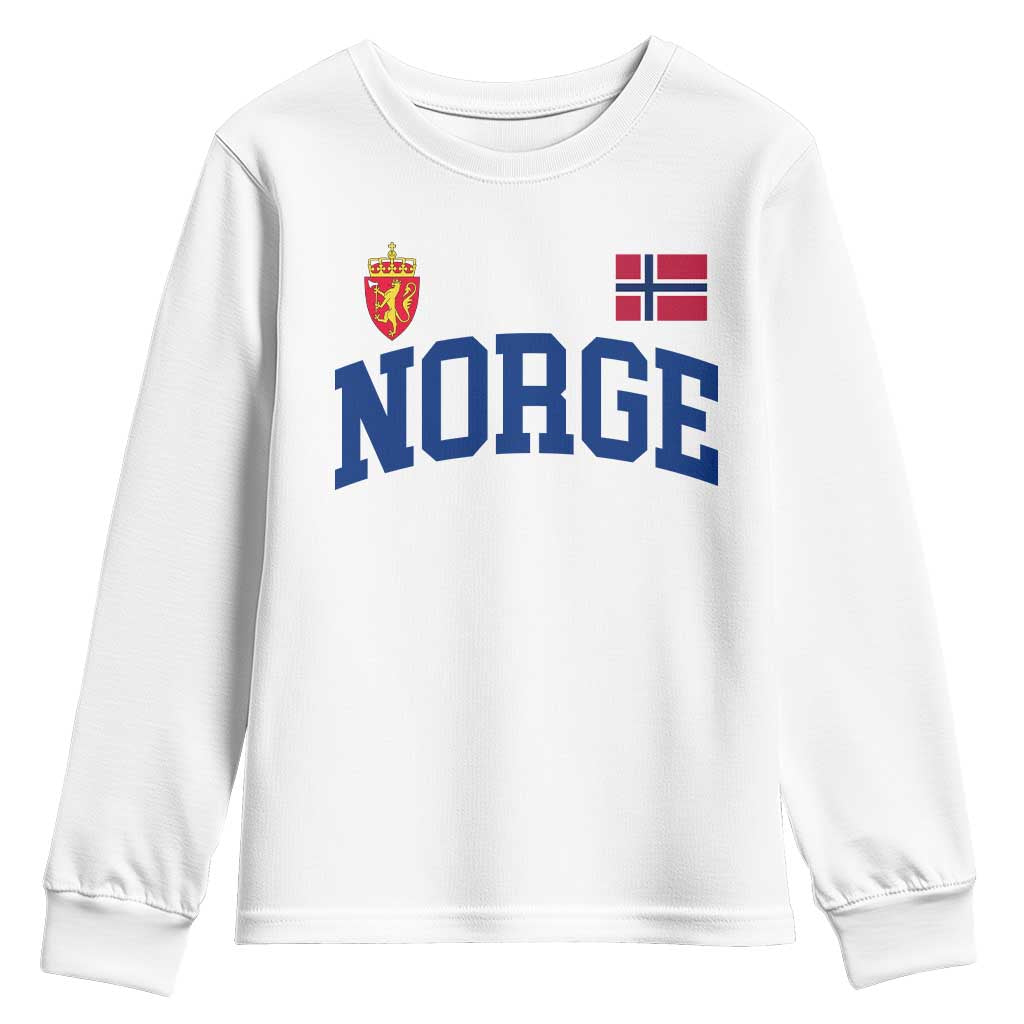 Norge Flag Norway Norwegian Youth Sweatshirt Vintage Retro
