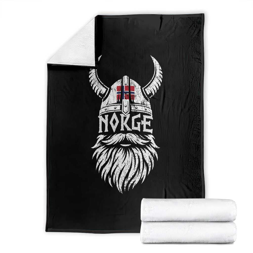 Norge Viking Norway Flag Throw Blanket Norwegian Pride Norse Warrior Vintage Graphic