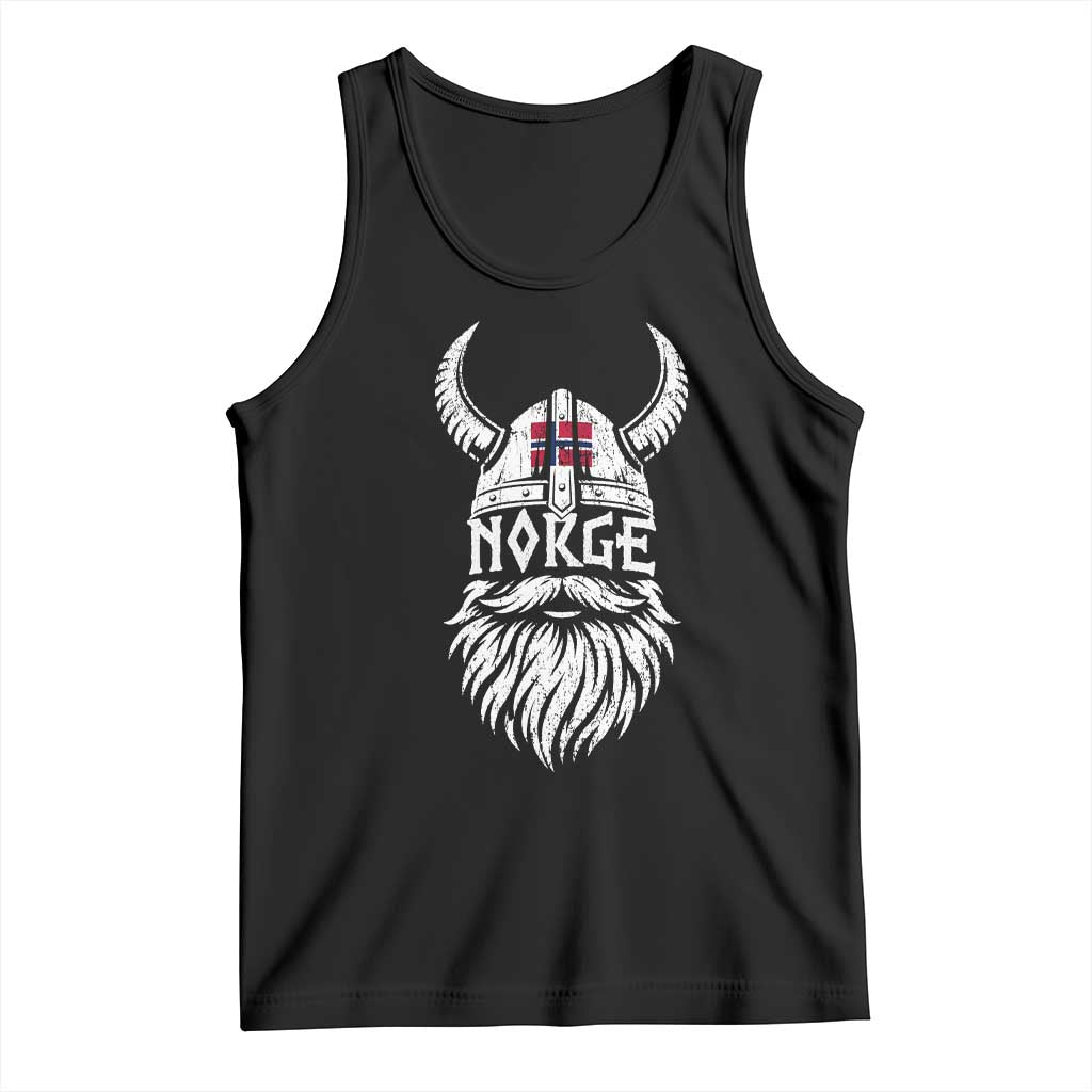 Norge Viking Norway Flag Tank Top Norwegian Pride Norse Warrior Vintage Graphic