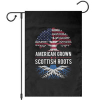American Grown With Scottish Roots Garden Flag Family Heritage USA Scotland Pride Gift