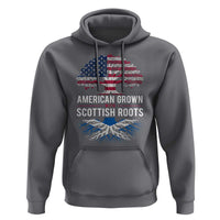American Grown With Scottish Roots Hoodie Family Heritage USA Scotland Pride Gift