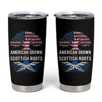 American Grown With Scottish Roots Tumbler Cup Family Heritage USA Scotland Pride Gift