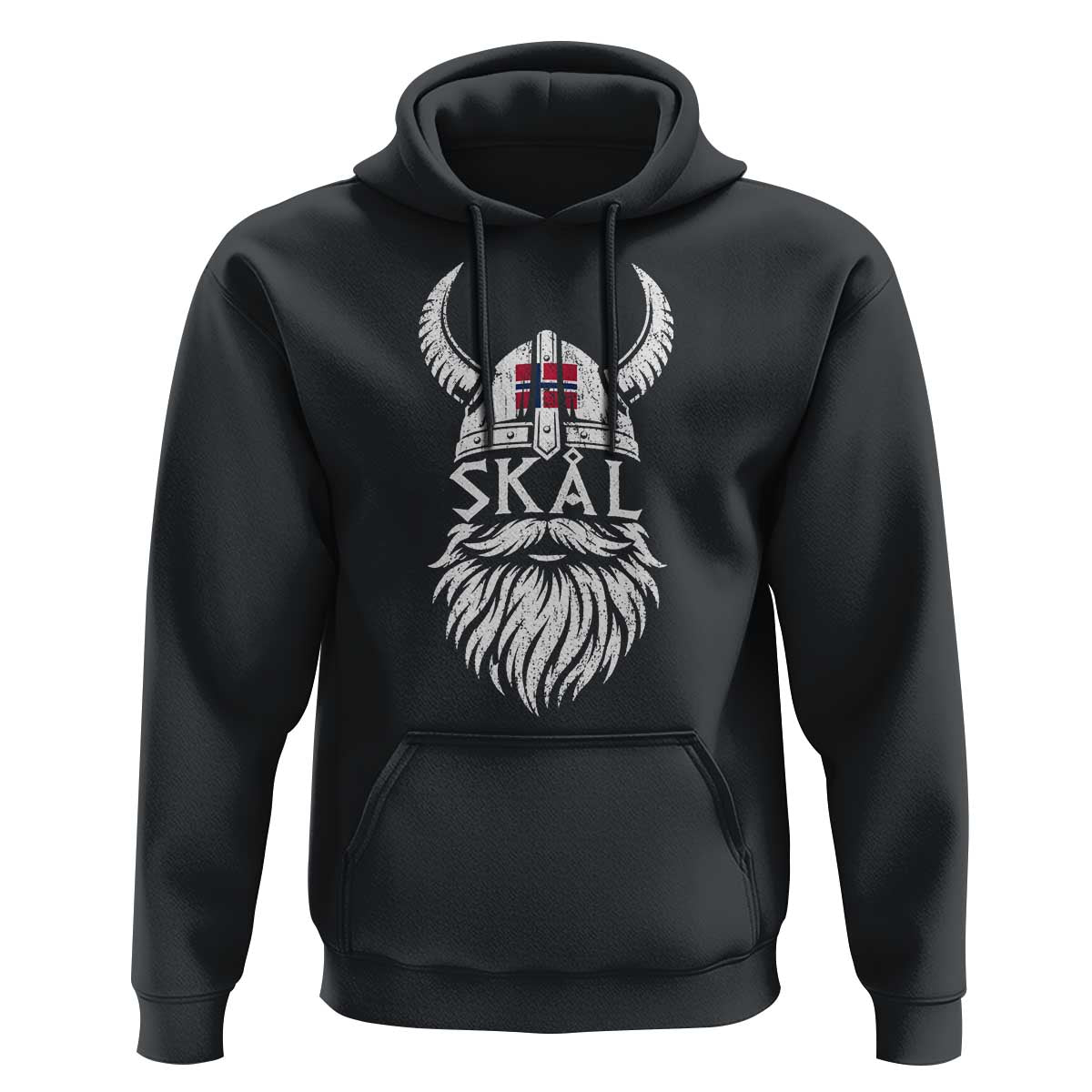 Skål Viking Norway Flag Hoodie Norwegian Cheer Vintage Norse Pride Graphic