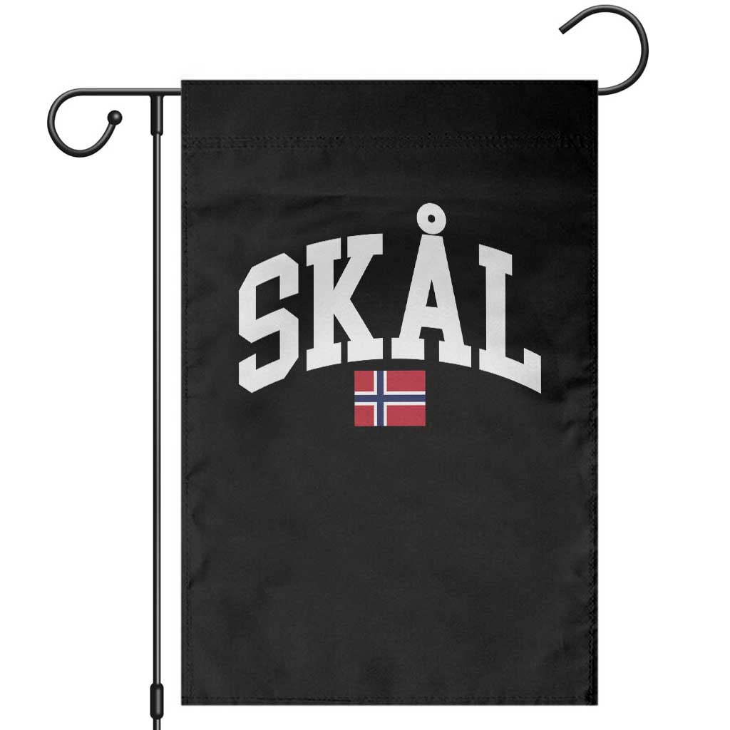 Skal Norwegian Sayings Garden Flag Cheers in Norwegian Norway Viking Heritage Scandinavian Graphic