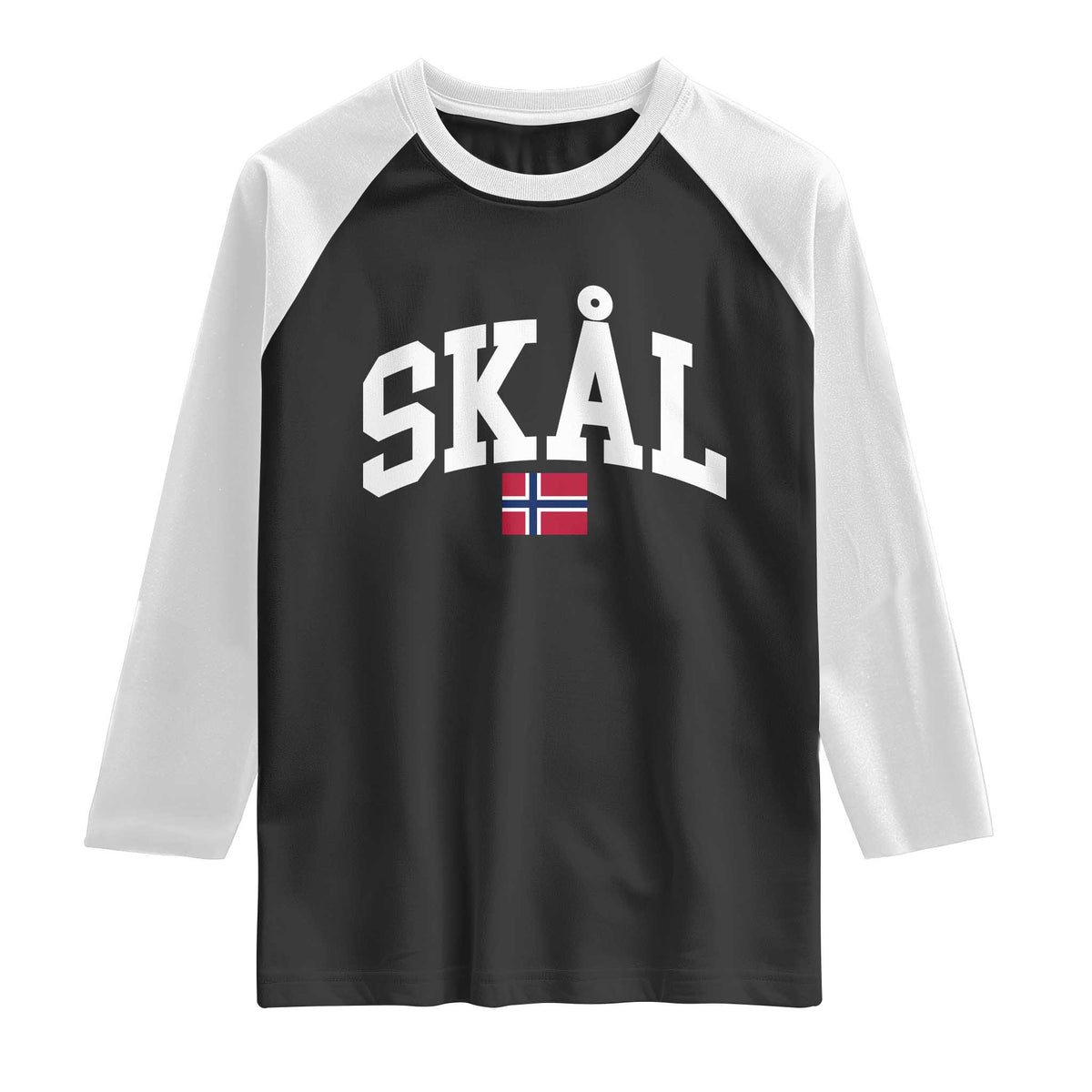 Skal Norwegian Sayings Raglan Shirt Cheers in Norwegian Norway Viking Heritage Scandinavian Graphic
