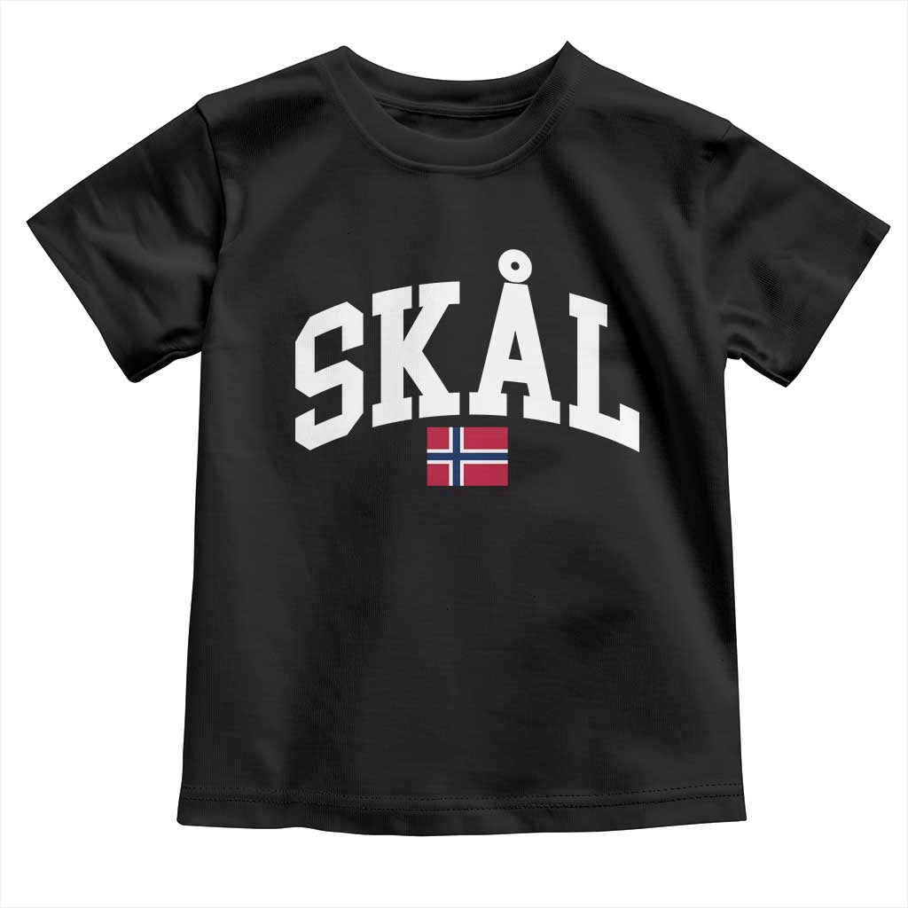 Skal Norwegian Sayings Toddler T Shirt Cheers in Norwegian Norway Viking Heritage Scandinavian Graphic