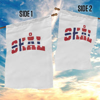 Skal Norway Flag Garden Flag Vintage Cheers Norwegian Sayings Viking Heritage Scandinavian Graphic