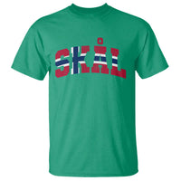 Skal Norway Flag T Shirt Vintage Cheers Norwegian Sayings Viking Heritage Scandinavian Graphic
