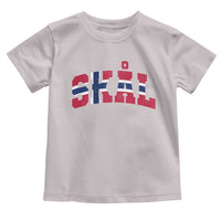 Skal Norway Flag Toddler T Shirt Vintage Cheers Norwegian Sayings Viking Heritage Scandinavian Graphic