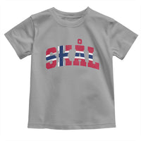 Skal Norway Flag Toddler T Shirt Vintage Cheers Norwegian Sayings Viking Heritage Scandinavian Graphic