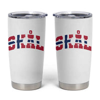 Skal Norway Flag Tumbler Cup Vintage Cheers Norwegian Sayings Viking Heritage Scandinavian Graphic