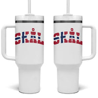Skal Norway Flag Tumbler With Handle Vintage Cheers Norwegian Sayings Viking Heritage Scandinavian Graphic