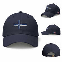 Norway Flag Cross Baseball Cap Vintage Distressed Norwegian Heritage Patriotic Scandinavian Graphic