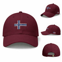 Norway Flag Cross Baseball Cap Vintage Distressed Norwegian Heritage Patriotic Scandinavian Graphic