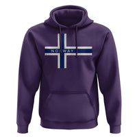 Norway Flag Cross Hoodie Vintage Distressed Norwegian Heritage Patriotic Scandinavian Graphic
