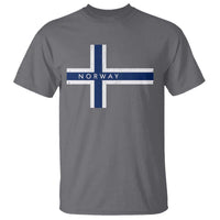 Norway Flag Cross T Shirt Vintage Distressed Norwegian Heritage Patriotic Scandinavian Graphic