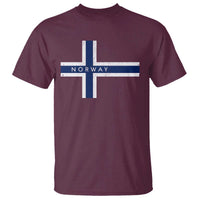 Norway Flag Cross T Shirt Vintage Distressed Norwegian Heritage Patriotic Scandinavian Graphic