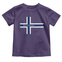Norway Flag Cross Toddler T Shirt Vintage Distressed Norwegian Heritage Patriotic Scandinavian Graphic