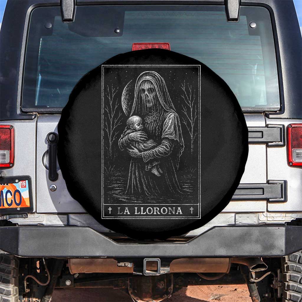 La Llorona Spare Tire Cover Tarot Card Horror Death Occult Mexican Folklore Halloween - Wonder Print Shop