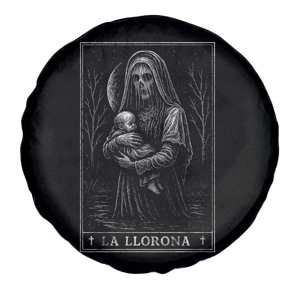 La Llorona Spare Tire Cover Tarot Card Horror Death Occult Mexican Folklore Halloween - Wonder Print Shop