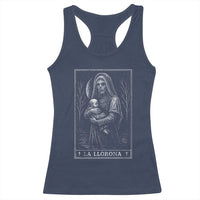 La Llorona Racerback Tank Top Tarot Card Horror Death Occult Mexican Folklore Halloween - Wonder Print Shop