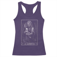 La Llorona Racerback Tank Top Tarot Card Horror Death Occult Mexican Folklore Halloween - Wonder Print Shop