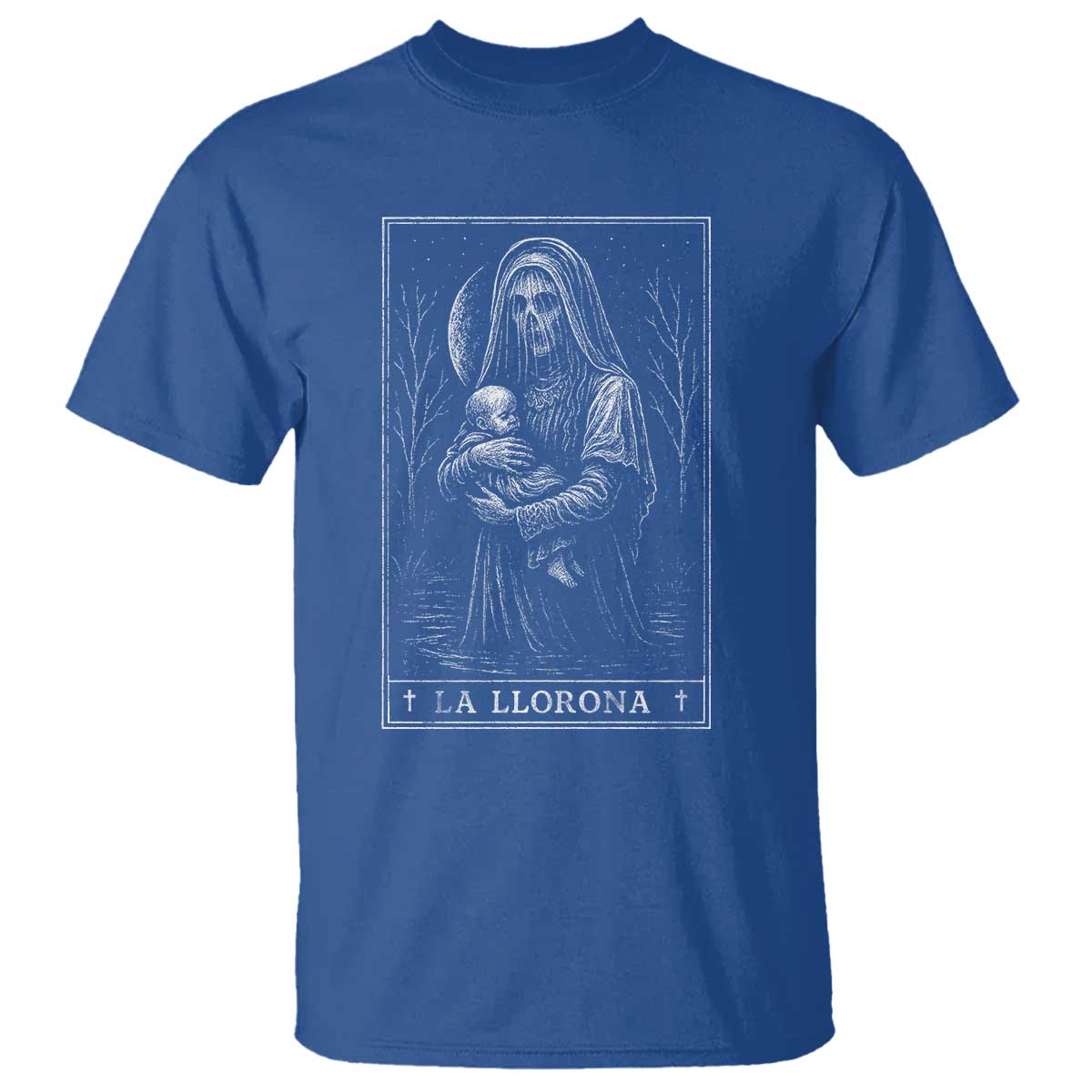 La Llorona T Shirt Tarot Card Horror Death Occult Mexican Folklore Halloween - Wonder Print Shop