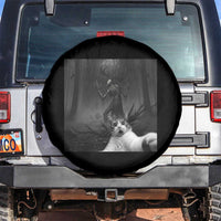 Cat Selfie With Wendigo Spare Tire Cover Horror Halloween Funny Cat Gifts