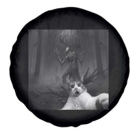 Cat Selfie With Wendigo Spare Tire Cover Horror Halloween Funny Cat Gifts