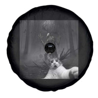 Cat Selfie With Wendigo Spare Tire Cover Horror Halloween Funny Cat Gifts