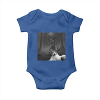 Cat Selfie With Wendigo Baby Onesie Horror Halloween Funny Cat Gifts