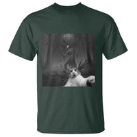 Cat Selfie With Wendigo T Shirt Horror Halloween Funny Cat Gifts