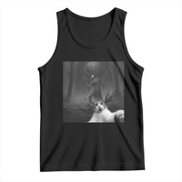 Cat Selfie With Wendigo Tank Top Horror Halloween Funny Cat Gifts