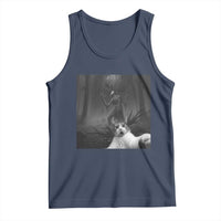 Cat Selfie With Wendigo Tank Top Horror Halloween Funny Cat Gifts