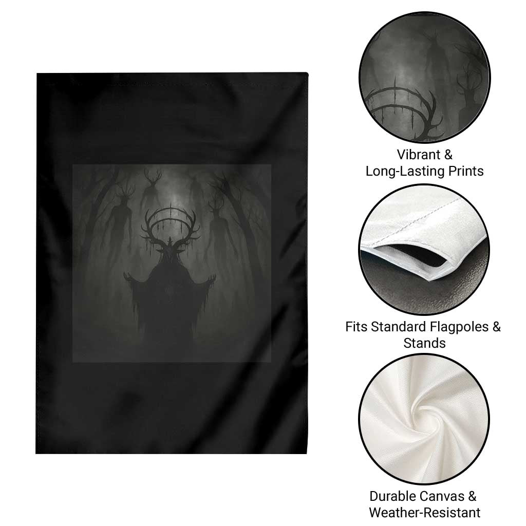 Wendigo Garden Flag Gothic Horror Forest Demon Cryptid Occult Dark Fantasy - Wonder Print Shop