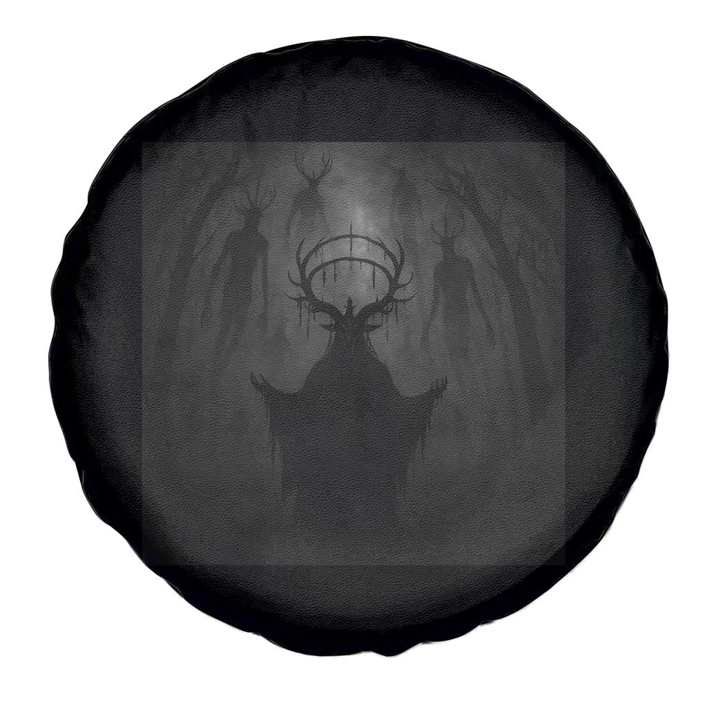 Wendigo Spare Tire Cover Gothic Horror Forest Demon Cryptid Occult Dark Fantasy - Wonder Print Shop