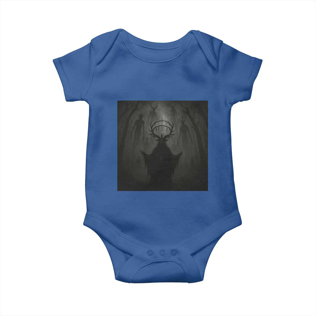 Wendigo Baby Onesie Gothic Horror Forest Demon Cryptid Occult Dark Fantasy - Wonder Print Shop