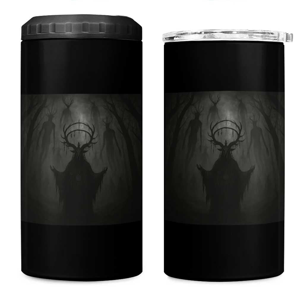 Wendigo 4 in 1 Can Cooler Tumbler Gothic Horror Forest Demon Cryptid Occult Dark Fantasy - Wonder Print Shop