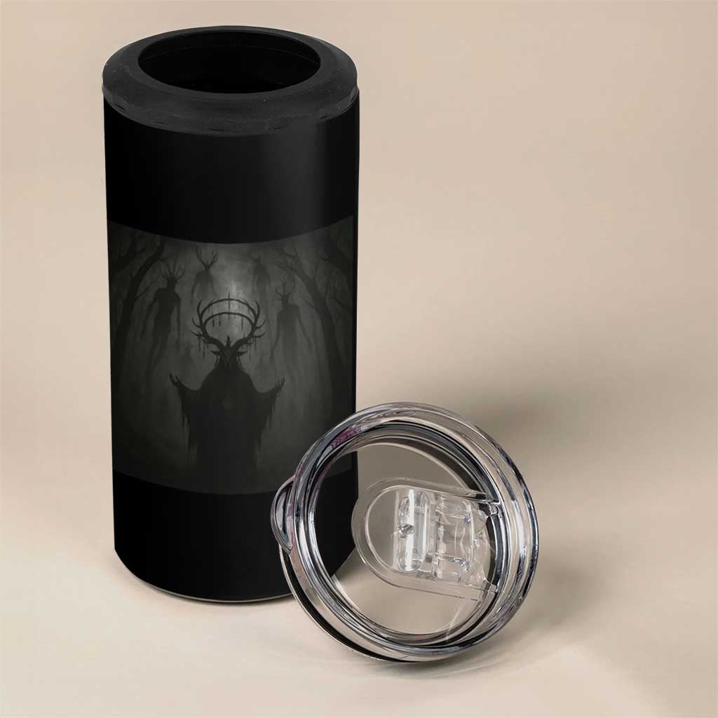 Wendigo 4 in 1 Can Cooler Tumbler Gothic Horror Forest Demon Cryptid Occult Dark Fantasy - Wonder Print Shop
