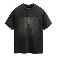 Wendigo Washed Cotton T-Shirt Gothic Horror Forest Demon Cryptid Occult Dark Fantasy